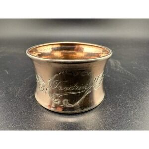 Vintage 830 Silver Fredrik Napkin Ring HB Hallmarked 051 (84)